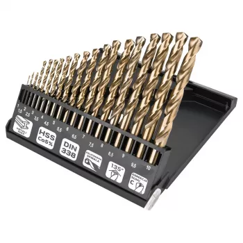 NEO TOOLS HSS-Co metaalborenset 1,0-10,0 mm, 19-delig