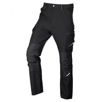 NEO TOOLS Mix&Match werkbroek, 4-way stretch, zwart-groen, maat L