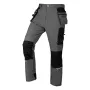 NEO TOOLS Mix&Match werkbroek met 4-way stretch, Cordura-versterkt, grijs/zwart, XS
