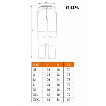 NEO TOOLS PREMIUM werkbroek, 100% katoen ripstop, maat L