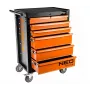 NEO Tools werkplaatskast, 6 lades, 280 kg totale belasting, afsluitbaar, kogelgelagerde ladegeleiders, kantelbeveiliging, 4 wielen, staal