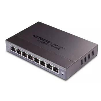 Netgear GS108E-400EUS 8-poorts Gigabit Ethernet Plus switch (Smart Managed Plus)