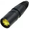 Neutrik NE8MX-B-1 etherCON kabelstekker-drager - zwart verchroomde behuizing, RJ45-bescherming