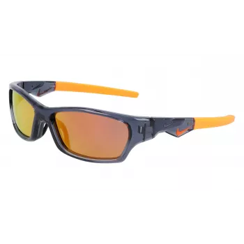 Nike kinderen zonnebril JOLTMDZ737957 - zwart montuur, rookgrijze glazen, 57 mm