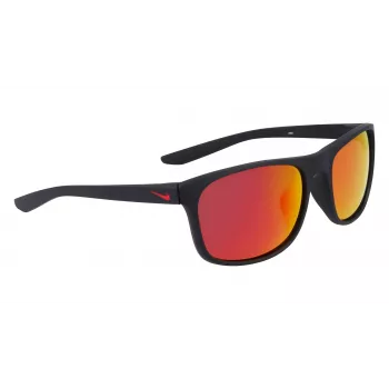 NIKE ENDURE MFJ unisex sportbril - mat zwart montuur, grijze glazen, 59 mm