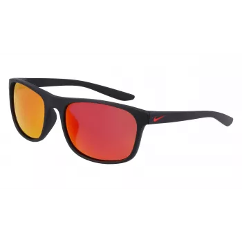 NIKE ENDURE MFJ unisex sportbril - mat zwart montuur, grijze glazen, 59 mm
