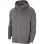 Nike Park 20 fleece full-zip hoodie donkergrijs gemêleerd/zwart CW6891 071