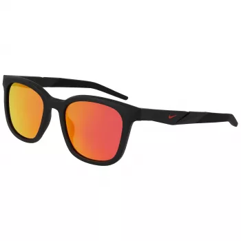 NIKE unisex Radeon zonnebril - 52/20/145 mm - mat zwart montuur, rookgrijze glazen
