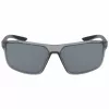NIKE WINDSTORMC46 heren sportzonnebril - mat zwart/grijs - 65mm glas - 100% UV-bescherming