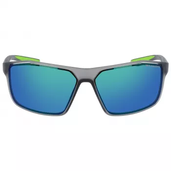 NIKE WINSTORMMCW4 heren zonnebril - mat zwart montuur, rookgrijze glazen, 65 mm glasbreedte