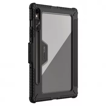 Nillkin Bumper Leather Case Pro voor Samsung Galaxy Tab S9 - zwart