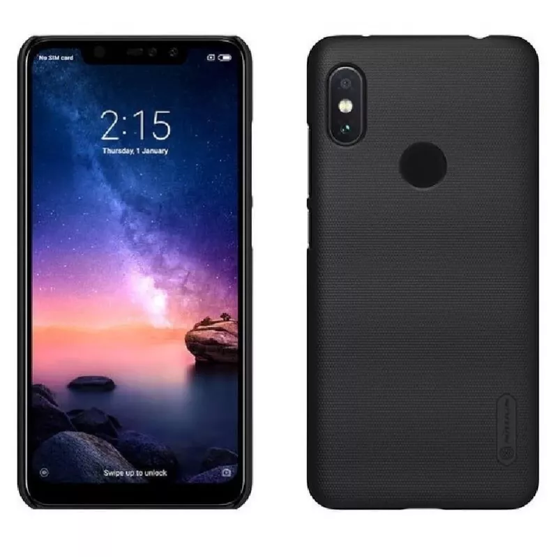 Nillkin Super Frosted Shield Hoesje voor Xiaomi Redmi Note 6 Pro - Zwart