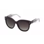 NINA RICCI dameszonnebril SNR3245501CK - zwart acetaat montuur, grijze polycarbonaatglazen, 55/18/140 mm