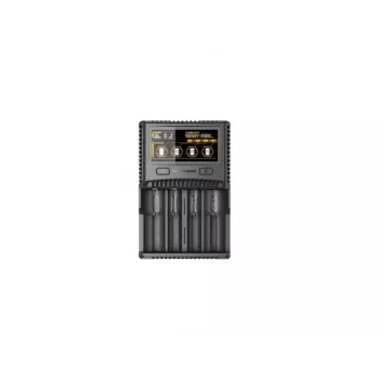 Nitecore SC4 4-voudige profi-oplader voor Li-Ion, NiMH, NiCd accu's