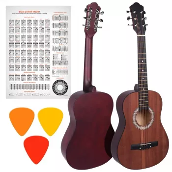 NN AG 34 1/2 akoestische gitaar om te leren spelen, mat