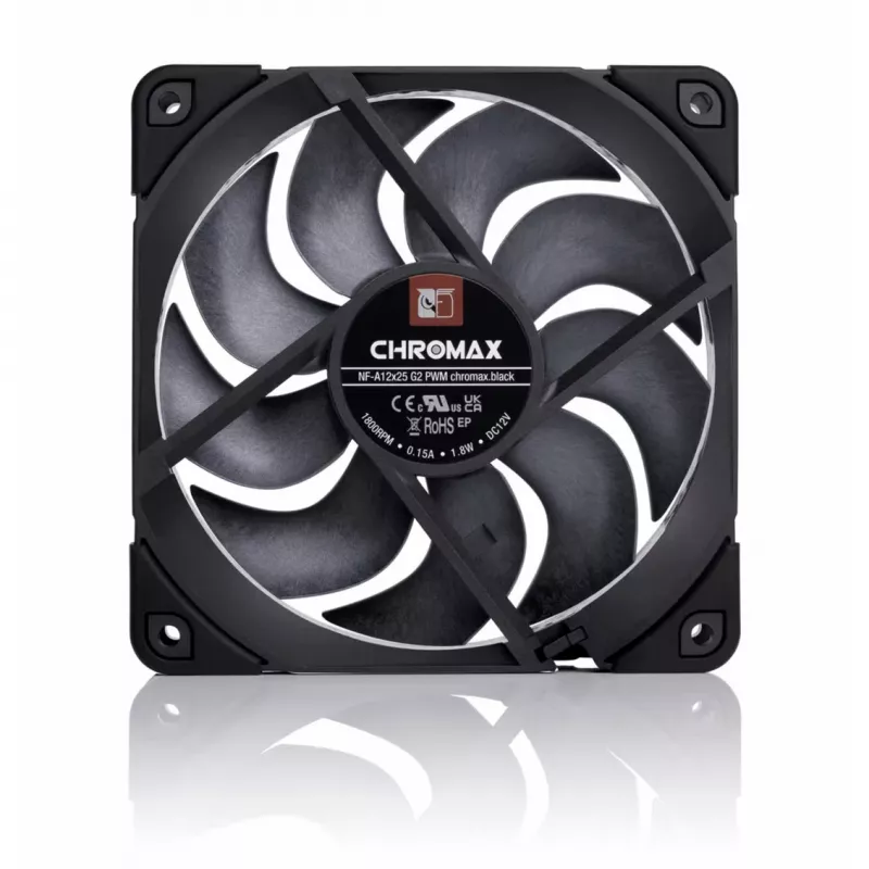 Noctua NF-A12x25 G2 PWM chromax.black 120mm ventilator