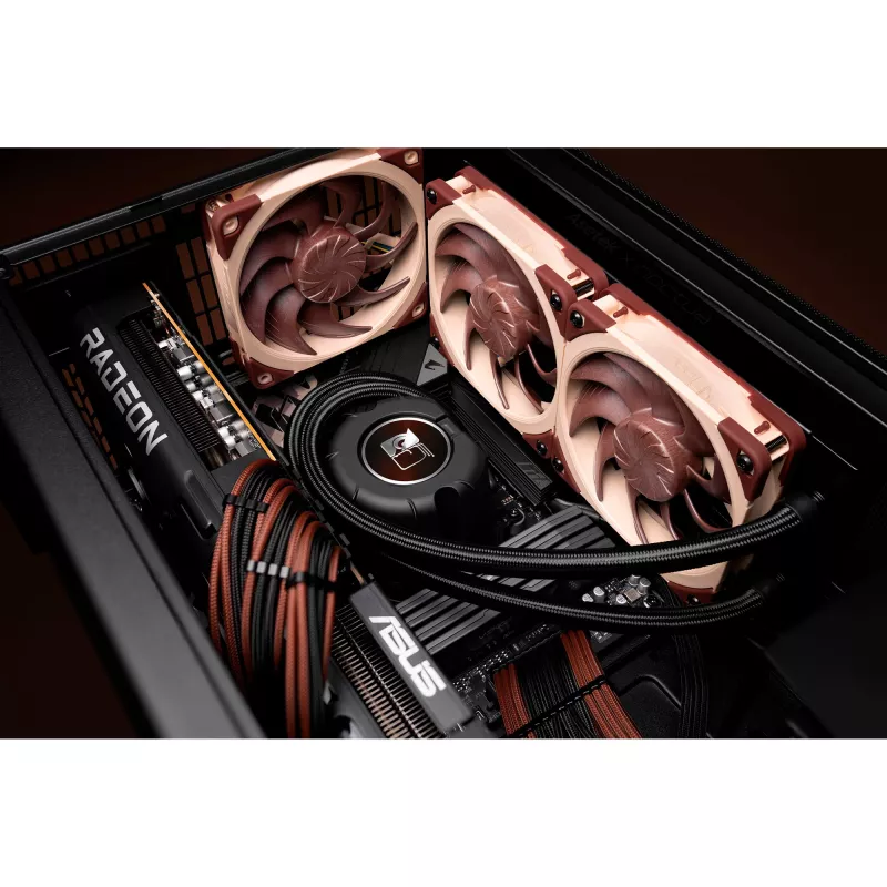 Noctua NL-LC1-24 low-profile CPU-luchtkoeler voor AMD AM4 (Ryzen) - zwart/bruin