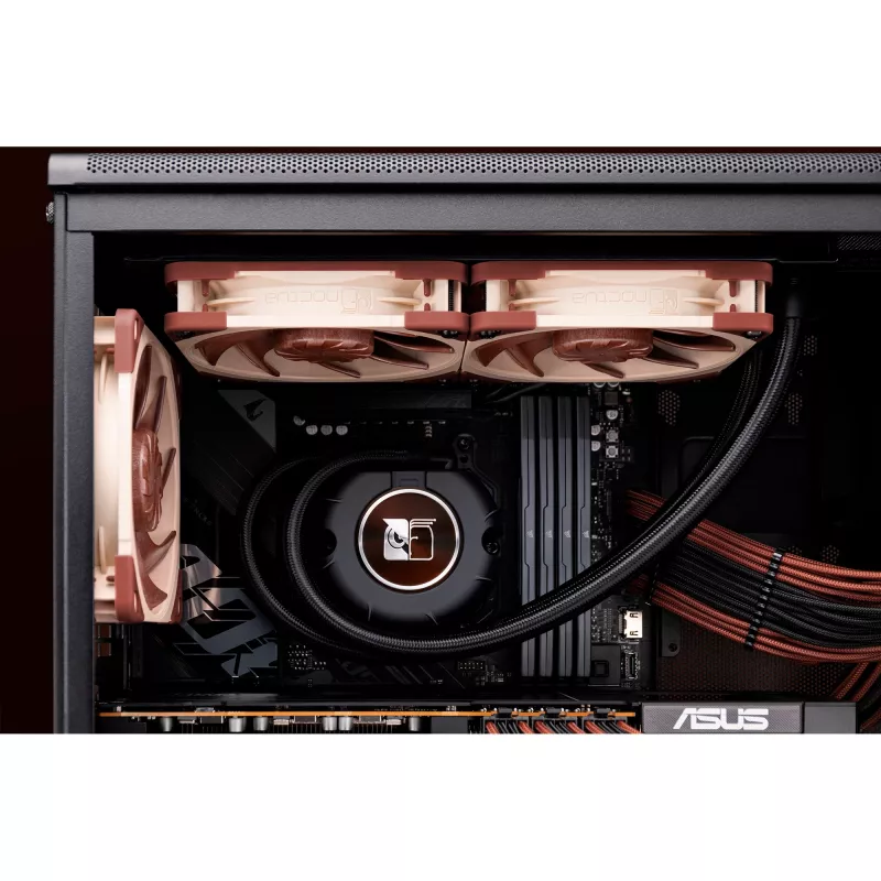 Noctua NL-LC1-24 low-profile CPU-luchtkoeler voor AMD AM4 (Ryzen) - zwart/bruin