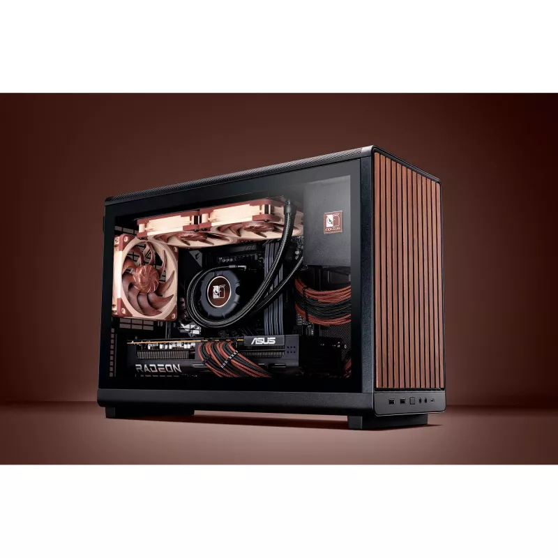 Noctua NL-LC1-24 low-profile CPU-luchtkoeler voor AMD AM4 (Ryzen) - zwart/bruin