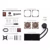 Noctua NL-LC1-24 low-profile CPU-luchtkoeler voor AMD AM4 (Ryzen) - zwart/bruin