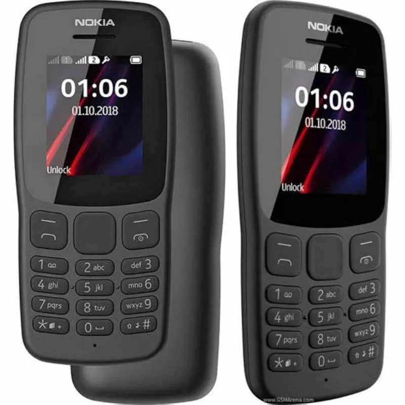 Nokia 106 TA-1114 Dual SIM 4MB Zwart OEM