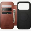 NOMAD leren case voor iPhone 17 Pro met MagSafe en wallet