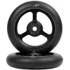 North Index Pro step wielen 2-pack – 110mm 88A high-rebound urethaan, ABEC 9 lagers (zwart/zwart)