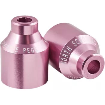North Shortie Pro Scooter Peg - 50 mm zwart geanodiseerd aluminium paar