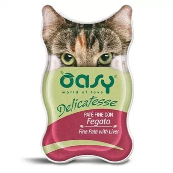 OASY Delicatesse fijne paté met lever natvoer voor katten 85g