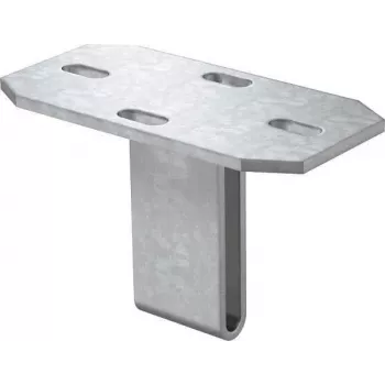 OBO Bettermann KU 7 grondplaat voor US 7 steunpaal, thermisch verzinkt staal, 100x100x7 mm 6349102