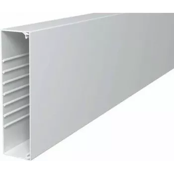 OBO BETTERMANN WDK60230RW wand- en plafondkabelgoot 60x230x2000mm PVC zuiverwit met bodemperforatie