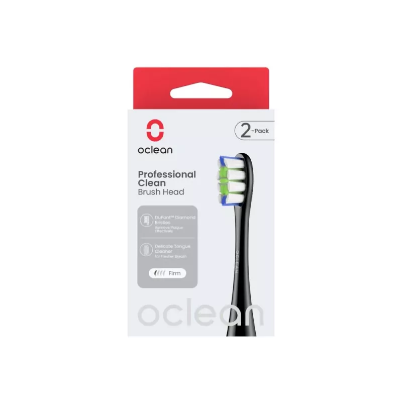 OCLEAN Professional Clean opzetborstel P1C5 B02 2 stuks zwart