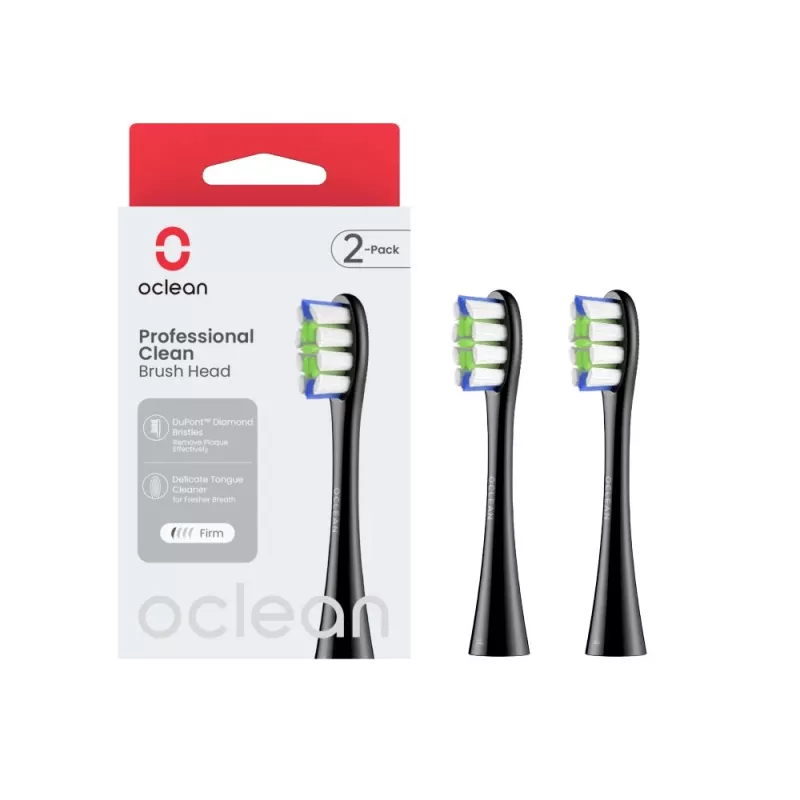 OCLEAN Professional Clean opzetborstel P1C5 B02 2 stuks zwart