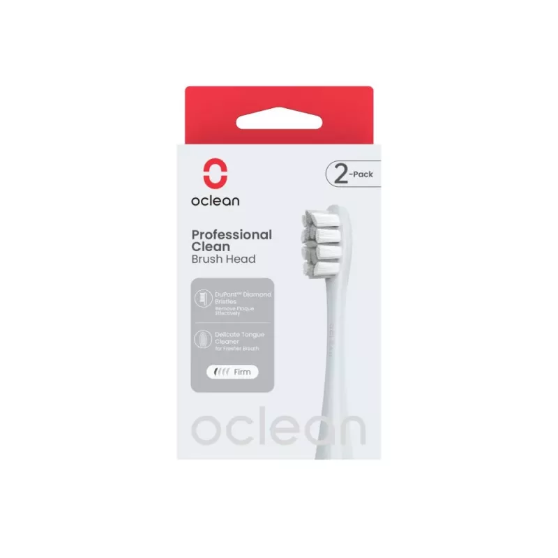 OCLEAN Professional Clean opzetborstel P1C9 zilver 2 stuks
