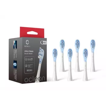 Oclean Ultra Clean UC03 vervangende opzetborstels (6-pack) – wit