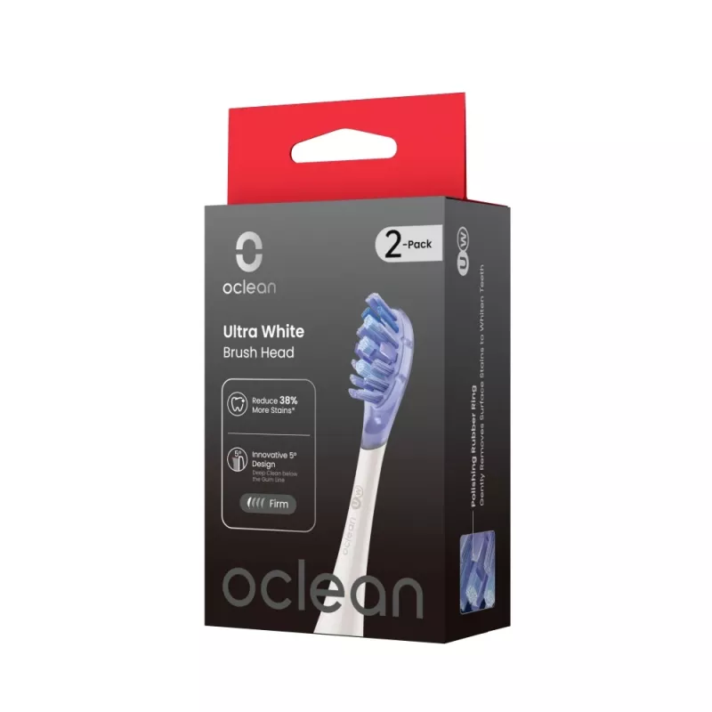 Oclean Ultra White borstelkop 2-pack UW03 W02 wit