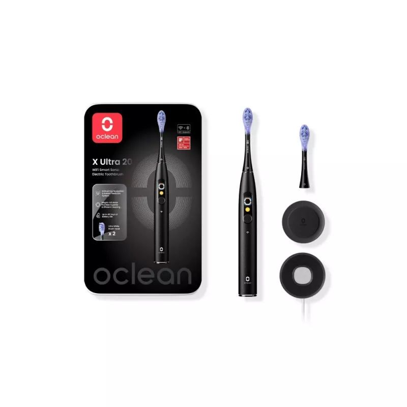 OCLEAN X Ultra 20 zwart elektrische tandenborstel