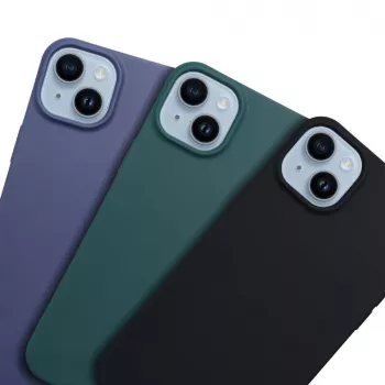 OEM-hoes voor Honor X6c mat blauw siliconen achterkant cover