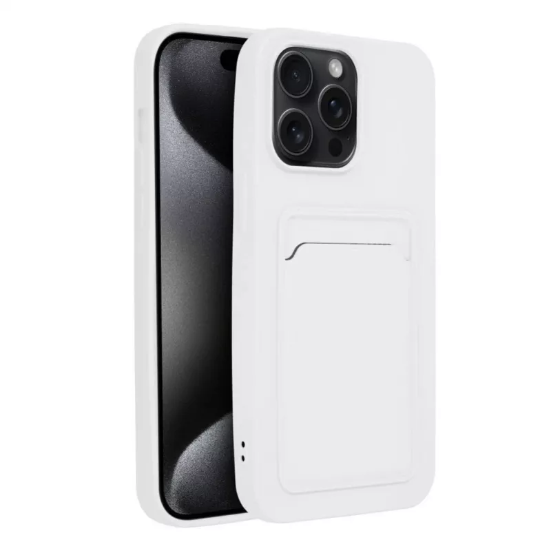 OEM Case voor iPhone 15 Pro Max kaarthoes wit