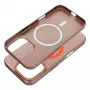 OEM Hoesje voor iPhone 15 Pro Max Simply Compatibel met MagSafe Titanium Desert