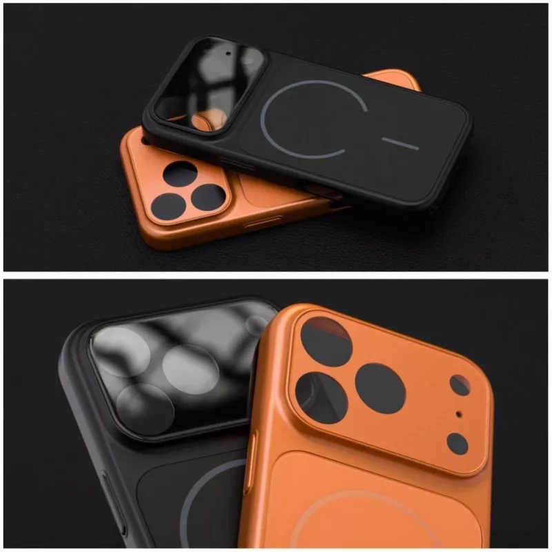 OEM hoesje voor iPhone 17 AIR Make 17 compatibel met MagSafe oranje