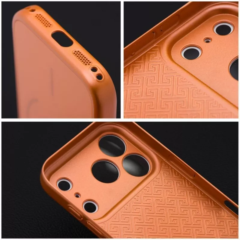 OEM hoesje voor iPhone 17 AIR Make 17 compatibel met MagSafe oranje