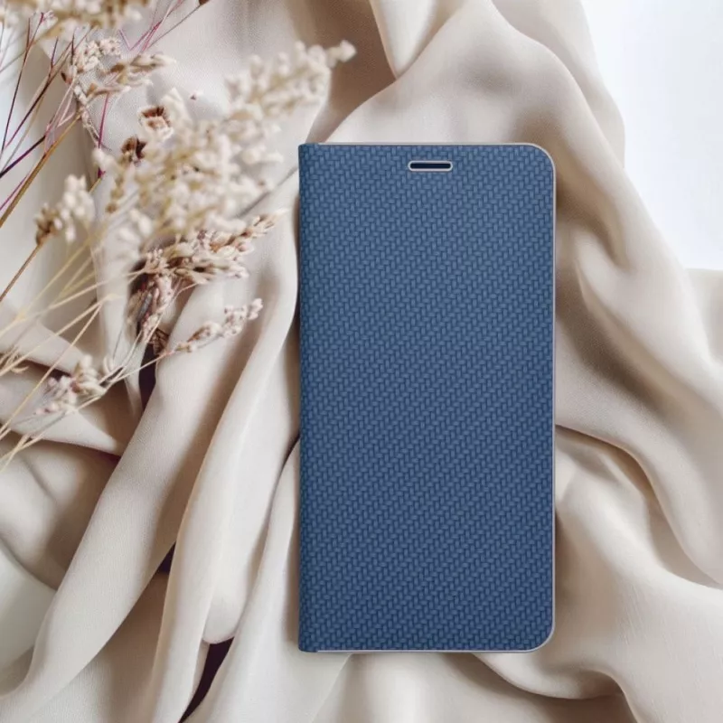 OEM flip case voor Samsung A54 5G Luna Book Carbon blauw