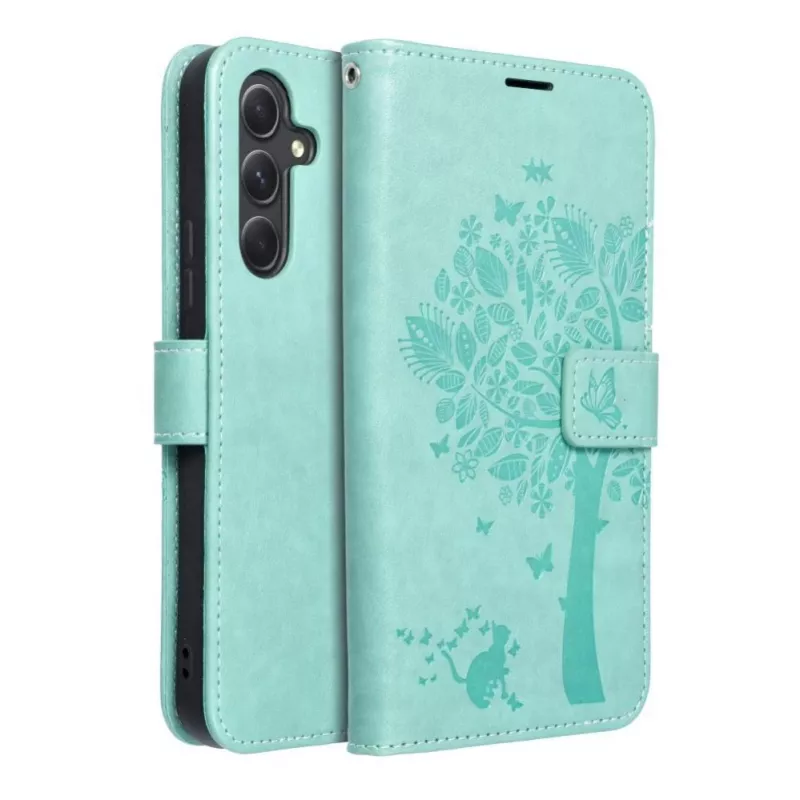 OEM flip case voor Samsung Galaxy A54 5G Mezzo Book Tree Green