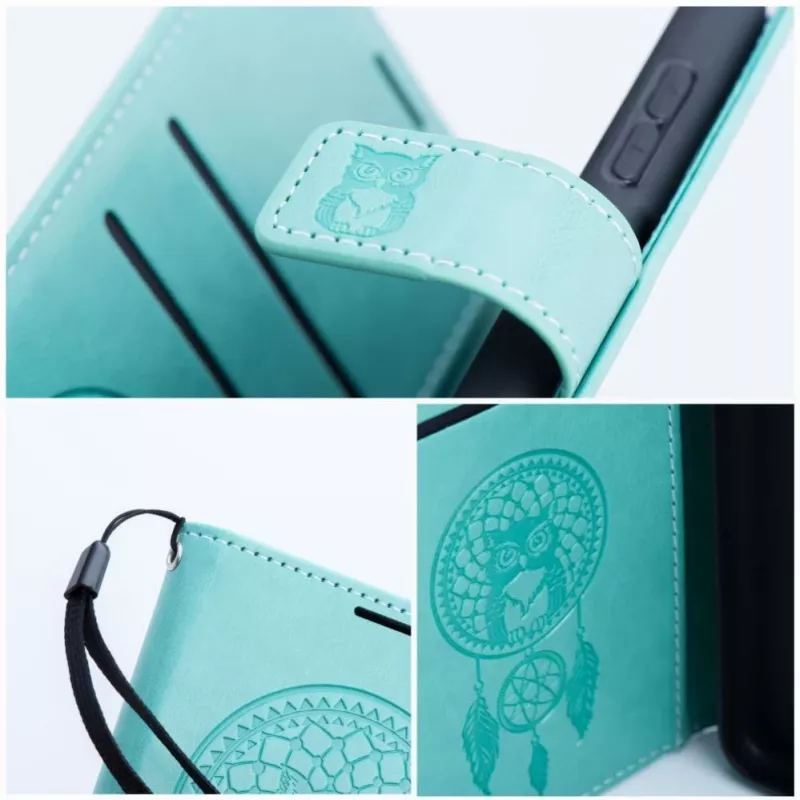 OEM Flip Case voor Samsung Galaxy S25 Mezzo Book Dreamcatcher Groen