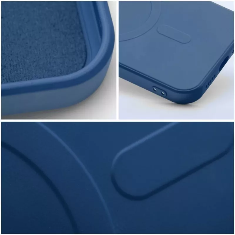 OEM siliconen MagSafe-hoesje voor Apple iPhone 16 met camerabescherming - blauw