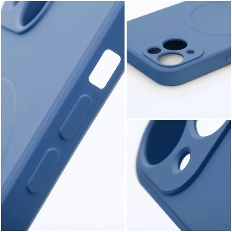 OEM siliconen MagSafe-hoesje voor Apple iPhone 16 met camerabescherming - blauw