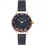 Olivia Burton dameshorloge OB16CH06 quartz chronograaf 30 mm grijs leer