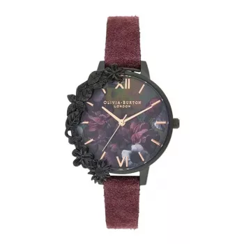 OLIVIA BURTON dameshorloge OB16AD44 grijs leren bandje 34mm