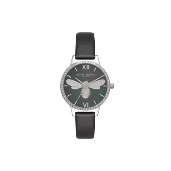 OLIVIA BURTON Dameshorloge OB16BB13 30 mm zwarte wijzerplaat leren band